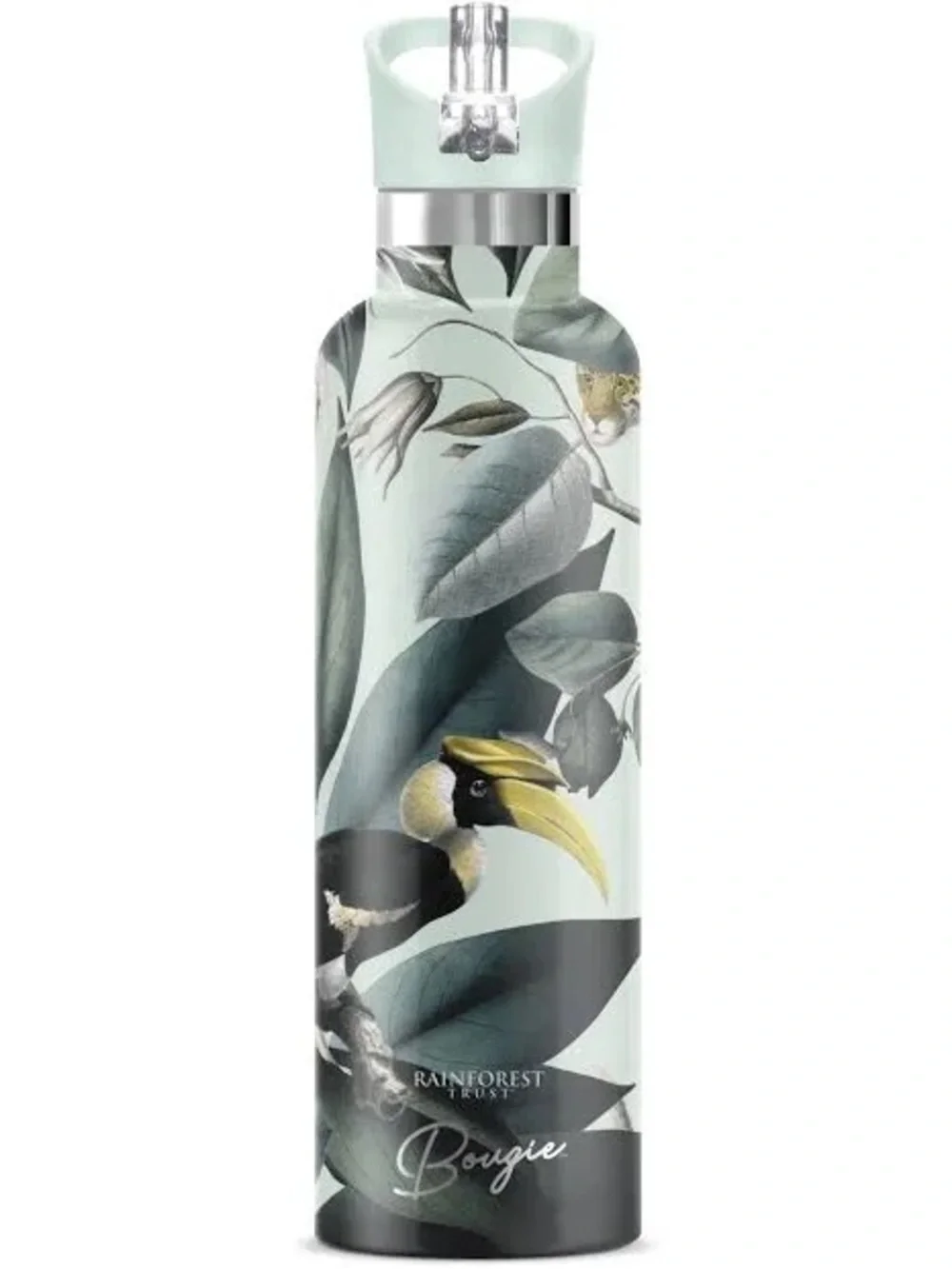 Bougie double walled insulated water bottle/Rainforest Trust/wild creatures/25oz